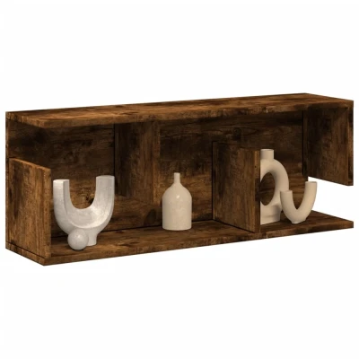 Afbeelding van vidaXL Wandkast 80x20x30 cm bewerkt hout gerookt eikenkleurig