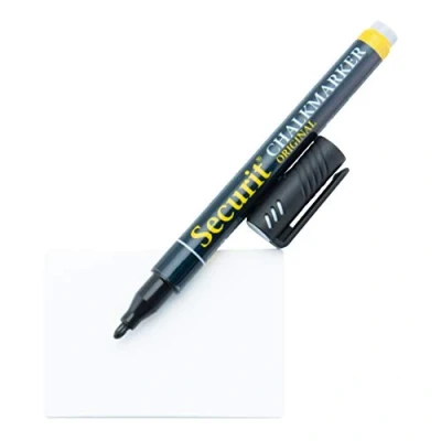 Afbeelding van Prijs tags, Securit, A8 Wit, incl. krijtstift (20 krijtbordjes)