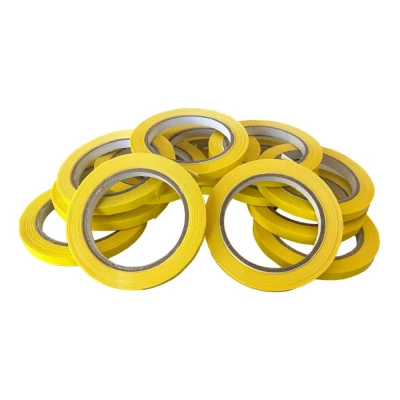 Afbeelding van Kortpack Gele PVC tape 9mm X 66mtr Geel (16 Rollen)