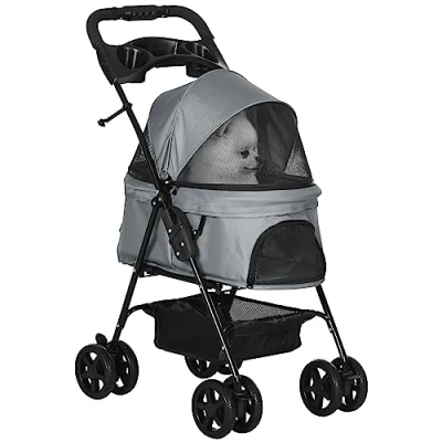 Afbeelding van PawHut Hundewagen mit Becherhalter D00 127