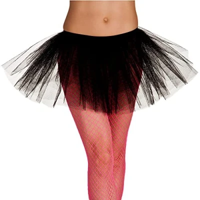 Afbeelding van Boland Tutu zwart Volwassenen Danser/danseres 80&#039;s &amp; 90&#039;s Disco