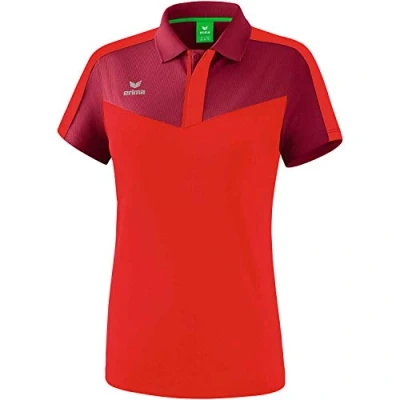 Afbeelding van Erima Squad polo dames bordeaux/rood