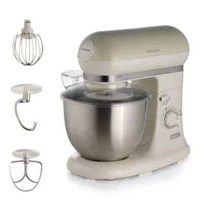 Afbeelding van Ariete 1588/03 Vintage keukenmachine 5.5 liter 3 accessoires 2400 Watt Beige