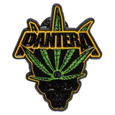 Afbeelding van Pantera Leaf Skull Pin