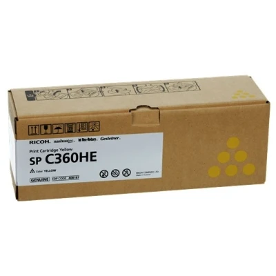 Image de Ricoh SP C360HE Jaune original cartouche de toner pour C360DNw