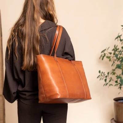 Afbeelding van The Chesterfield Brand Ferrera Shopper cognac