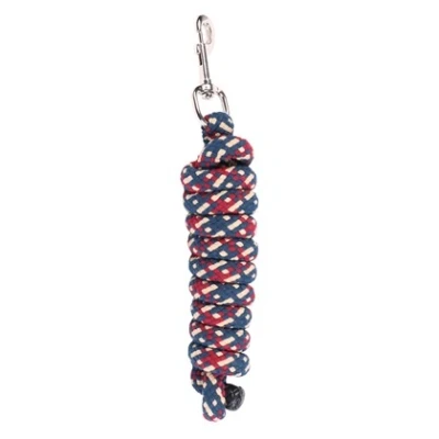 Image de Harry&#039;s Horse Corde pour Licol Mounty Musketon Zilver 2m Marine/Bordeaux/Beige