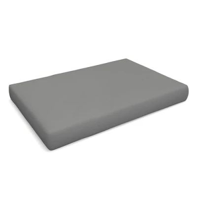 Afbeelding van POKAR Kussen voor europallets, waterdicht, 1 x zitting, 120 80 15 cm, van koudschuim, zeer comfortabel, tuinbank, zonder pallet, grijs