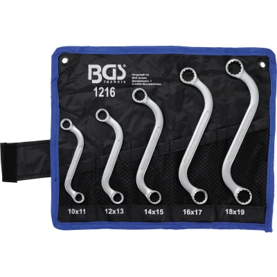 Afbeelding van BGS Ringsleutelset S model 10 x 11 18 19 mm 5 delig