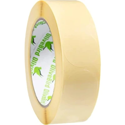 Afbeelding van 1000 ronde stickers, transparant, 20 mm/2 cm diameter