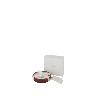 Afbeelding van J Line Geurkaars Livia glas rood small