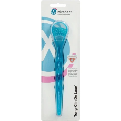 Afbeelding van Miradent Tongschraper Deluxe Blauw