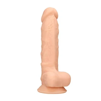 Afbeelding van Silicone Dildo With Balls Flesh 17,8 cm