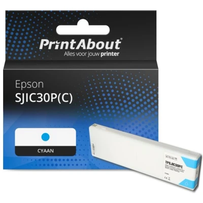 Afbeelding van Huismerk Epson SJIC30P(C) Inktcartridge Cyaan