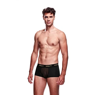 Afbeelding van Envy Transparante Mesh Herenshort Zwart