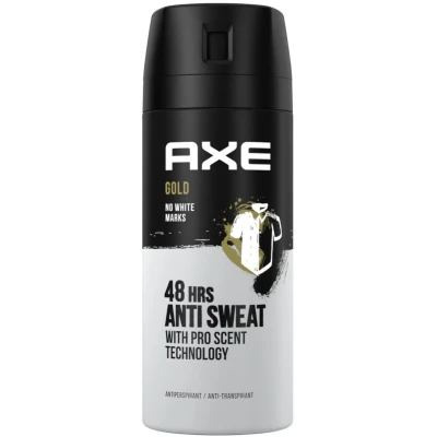 Afbeelding van Axe Anti transpirant Spray Gold 150 ml