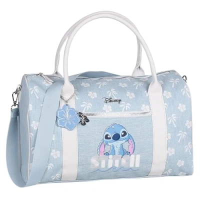Afbeelding van Disney Stitch Blauwe reistas voor JONGEREN, reistas, HANDBAGAGE vliegtuig 44x18x26cm