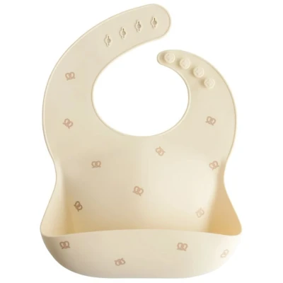 Afbeelding van Mushie Siliconen Bib Slabbetje Pretzel