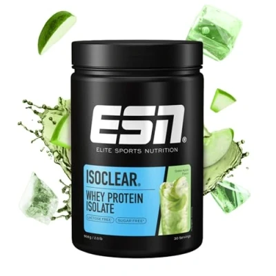 Afbeelding van ESN ISOCLEAR Whey Isolate, Green Apple, 908 g, Clear Protein