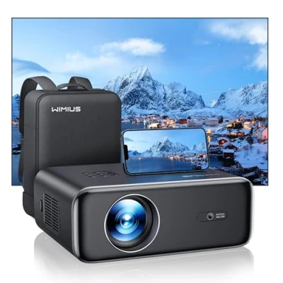 Afbeelding van Videoprojector 【Automatische focus/trapeziumcorrectie】 25.000 lumen WiFi6 Bluetooth Full HD 1080P beamer ondersteunt 4K, 4P/4D zoom 50% 300