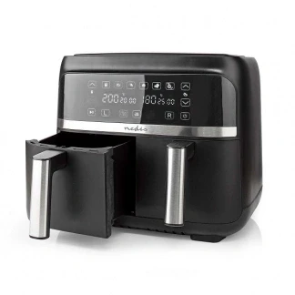 Afbeelding van Dubbele airfryer Nedis 2 x 3.8 liter (2850W, Digitaal)