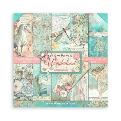 Afbeelding van Stamperia Wonderland 12x12 Inch Paper Pack (SBBL38)