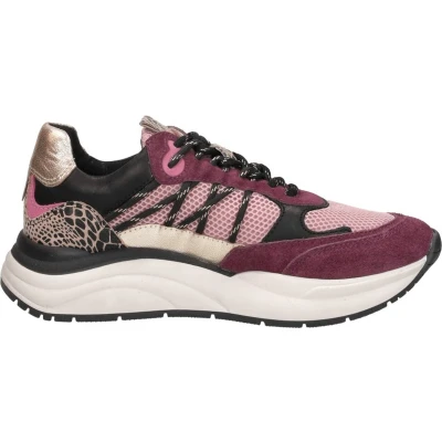 Afbeelding van SUB55 LAAG Sneakers laag, Dames, Maat: 44, Bordeaux Leer/ synthetisch