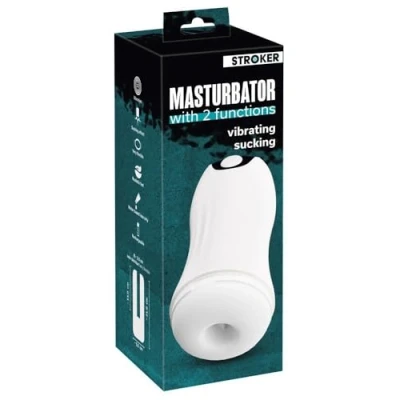 Afbeelding van Stroker Zuigende en Trillende Masturbator Handmatige Zuigfunctie Zijdezachte Sleeve met Heerlijke Massagenoppen Elegant Discrete Uitstraling Oplaadbaar Watervast 21 cm