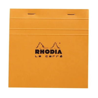 Image de RHODIA BLOC N148 CARRE Q5 ORANGE 80F