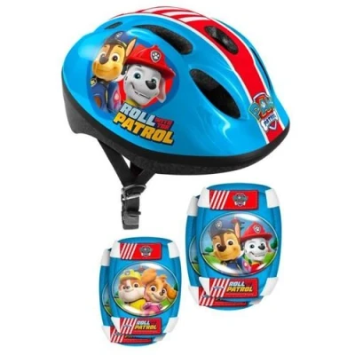 Image de Set casque et coudières/genouillères 50/56 cm Pat Patrouille PA450507