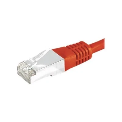 Image de DEXLAN Cordon patch RJ45 SSTP CAT 6a rouge 7,50 m
