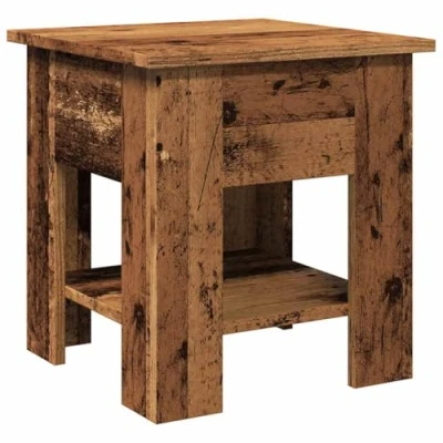 Image de vidaXL Table basse vieux bois 40x40x42 cm d&#039;ingénierie856798