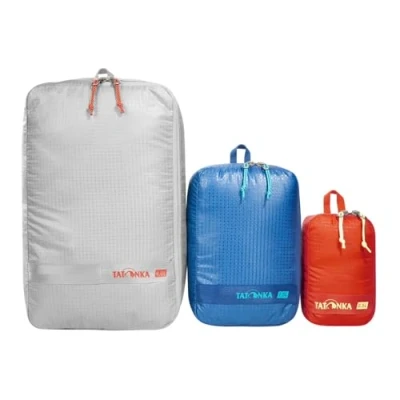 Afbeelding van Tatonka Uniseks 3 stuks rugzakken met ritssluiting voor volwassenen grijs/blauw/rood