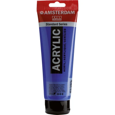 Afbeelding van Standard tube 120 ml Kobaltblauw ultramarijn halfdekkende acrylverf