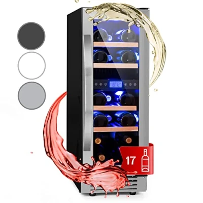 Afbeelding van Vinovilla 17 Built In Duo twee zones wijnkoelkast 53l fl. 3 kleuren glazen deur