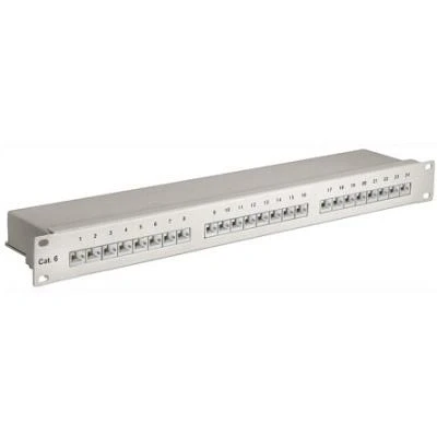 Image de Cat patch panel cat6 24 port shielded gr