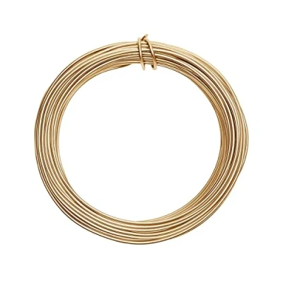 Afbeelding van Vaessen Creative Aluminium Draad 2,5mm ±37m 500g Licht goud