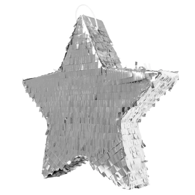 Afbeelding van Pinata Zilverkleurige Ster 45cm