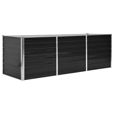 Afbeelding van vidaXL Hoogslaper voor de tuin, 240 x 80 77 cm, staal, verzinkt