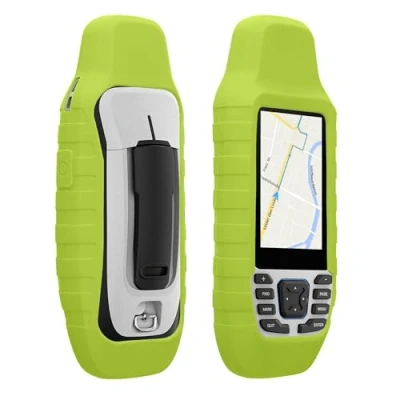 Afbeelding van kwmobile Hoesje geschikt voor Garmin GPSMAP 79S / 79SC Beschermhoes handheld GPS Back cover in neon geel