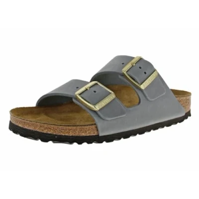 Afbeelding van Birkenstock Arizona LEOI Regular Muiltjes, Dames, Maat: 41, Basalt gray Leer