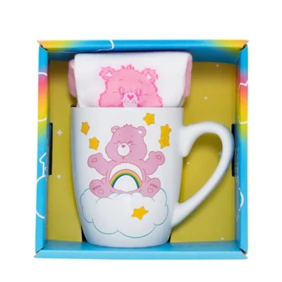Afbeelding van Care Bears (Cheer Bear) Dames Mok &amp; Sokken Set
