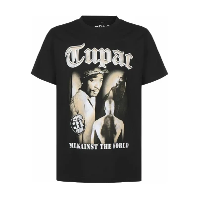 Afbeelding van Mister Tee Tupac MATW Sepia Oversize Heren T shirt L Zwart