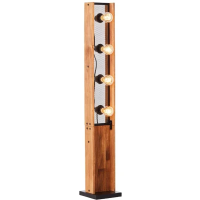 Afbeelding van Brilliant Calandra Vloerlamp Bruin;Zwart