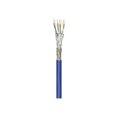 Image de goobay Câble en vrac 250 m SFTP, PiMF CAT 7a+ IEEE 802.3 sans halogène, intérieur, solide bleu
