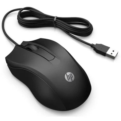 Image de HP 105 Souris droitiers et gauchers optique 3 boutons filaire USB A noir