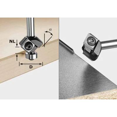 Afbeelding van Festool S8 HW 45 D27 12x12 KL Keermes fasefrees 499807