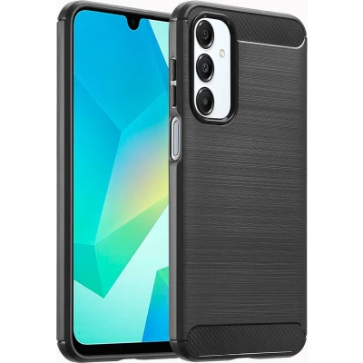 Afbeelding van imoshion Hoesje Geschikt voor Samsung Galaxy A16 (5G) Siliconen Brushed Backcover Zwart