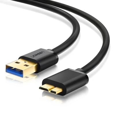Afbeelding van UGREEN USB 3.0 kabel stekker A naar Micro B harde schijf compatibel met behuizing Western Digital My Passport Elements Book Toshiba Canvio Basics Seagate Maxtor (2 m)