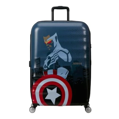 Afbeelding van American Tourister Wavebreaker kinderkoffer, 55 cm, 36 l, Captain America City, Matte SHELL MARVEL